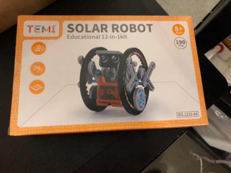 Photo 2 of TEMI STEM Solar Robot Kit for Kids, 12-in-1 Educational STEM Science Experiment Toys, Solar Powered Building Kit DIY for 8 9 10 11 12 13 Years Old Boys & Girls Kids Toy 1232-66