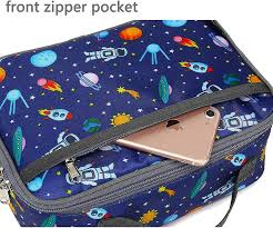 Photo 1 of Kids Lunch Box Insulated Soft Bag - Space