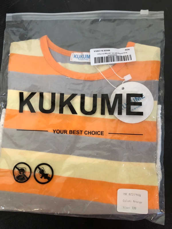Photo 2 of Kukume Girls 2024 Summer Short Sleeve Tops Crewneck Color Block Striped T-Shirts Ruffle Tunic Tees Blouses https://a.co/d/hN8xodN