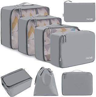 Photo 1 of BAGAIL 8 Set Packing Cubes Luggage Packing Organizers for Travel Accessories-Pewter Color https://a.co/d/i32cx42
