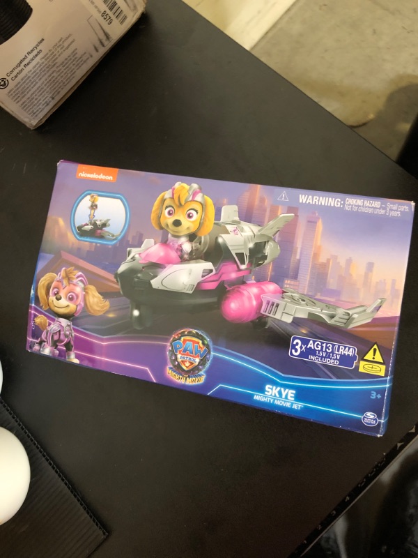 Photo 1 of Paw Patrol: The Mighty Movie, Airplane Toy with Skye Mighty Pups Action Figure, Lights and Sounds, Kids Toys for Boys & Girls 3+