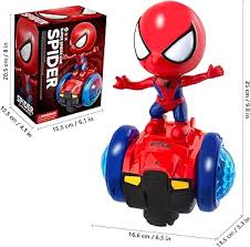 Photo 1 of Musical Dancing Robot Toys for Kids 3-5 Years Old, Spiderman Toys for Boys 4-6 Years Old, Car Toys with Flashing Light and Music, Kids Toys for Aged 5-6
