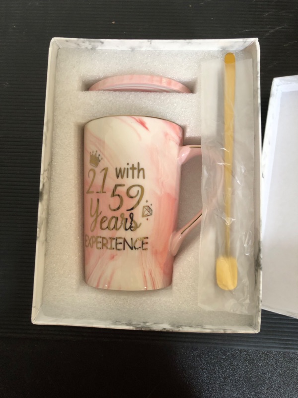 Photo 2 of 80th Birthday Gifts for Women, 21 with 59 Years Experience Mug, 80th Anniversaries Gifts 80th Gifts Idea for Women Turning 80 Wife Mom Grandma Friend 14 Ounce https://a.co/d/arNSkkF