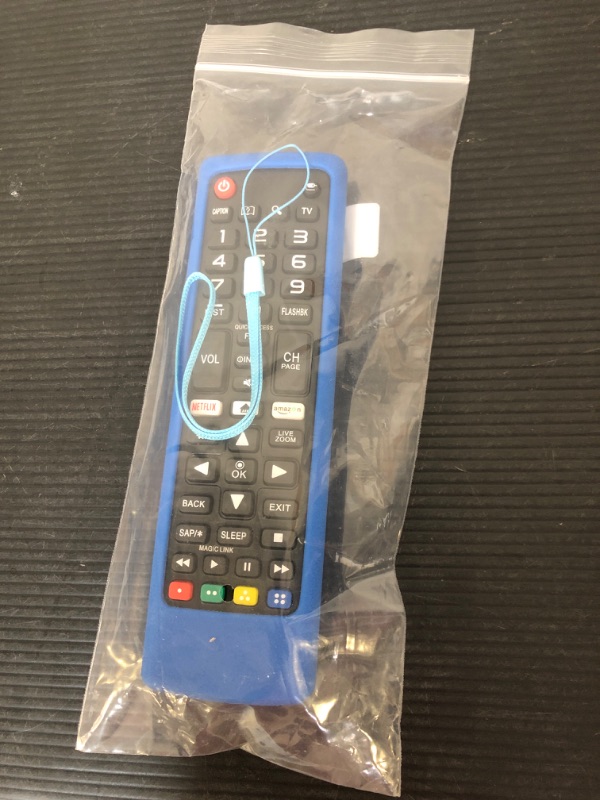 Photo 2 of Rimous Remote Control AKB75375604 AKB75095307 Compatible with All LG LCD LED HDTV 3D OLED Plasma UHD 4K Webos Smart TV, Remote Control Replacement for LG TV with Remote Case Cover(Glowing Blue)