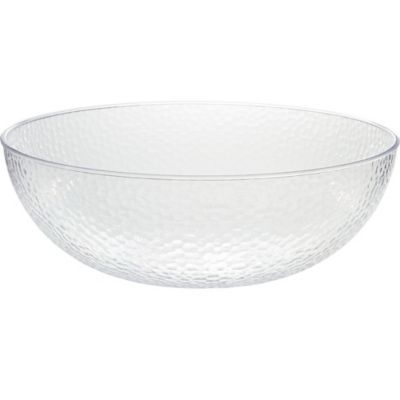 Photo 1 of CLEAR Hammered Plastic Bowl
