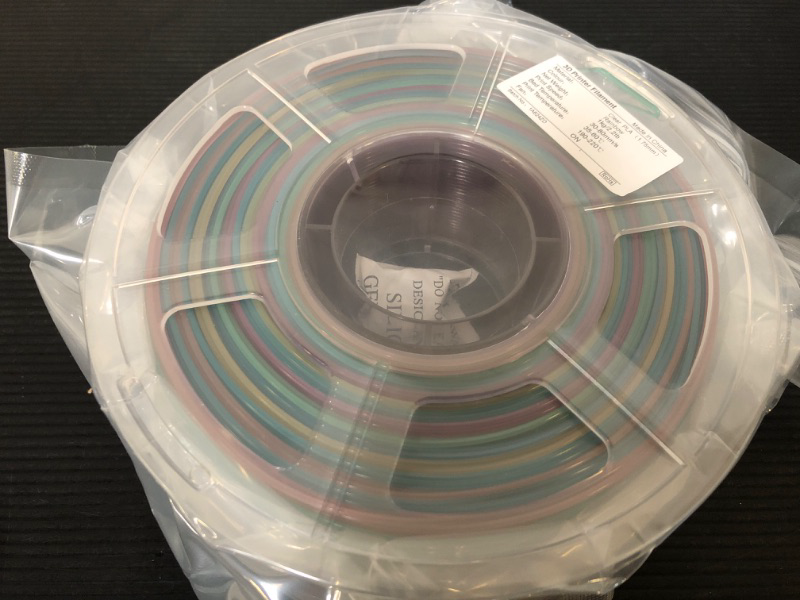 Photo 1 of IEMAI Clear Rainbow 3D Printer Filament 

