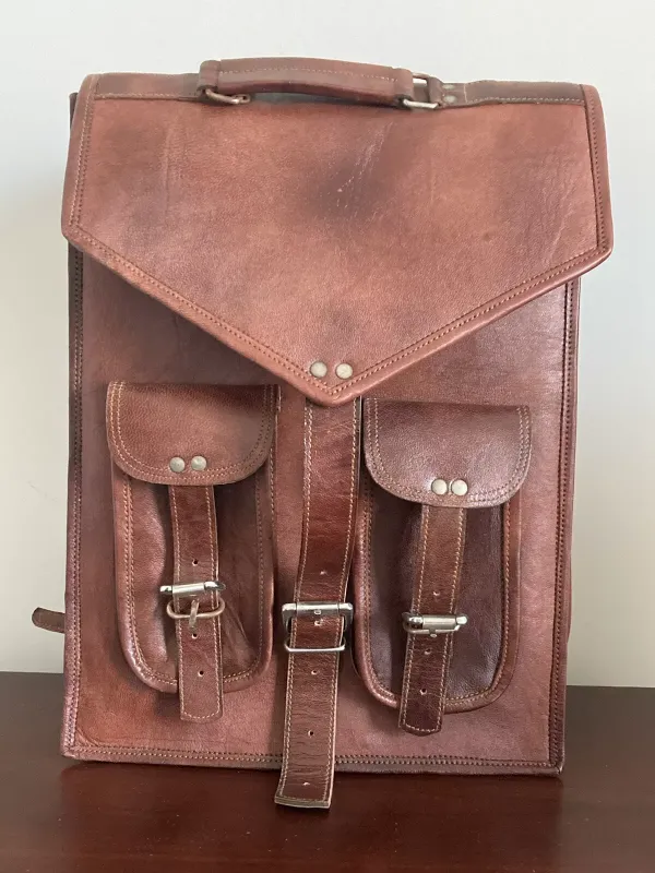 Photo 1 of  Leather Backpack Brown
