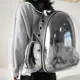 Photo 1 of Outdoor Pet Carrying Bag Double Shoulder Backpack Portable Breathable Transparent Puppy Cats Travel
