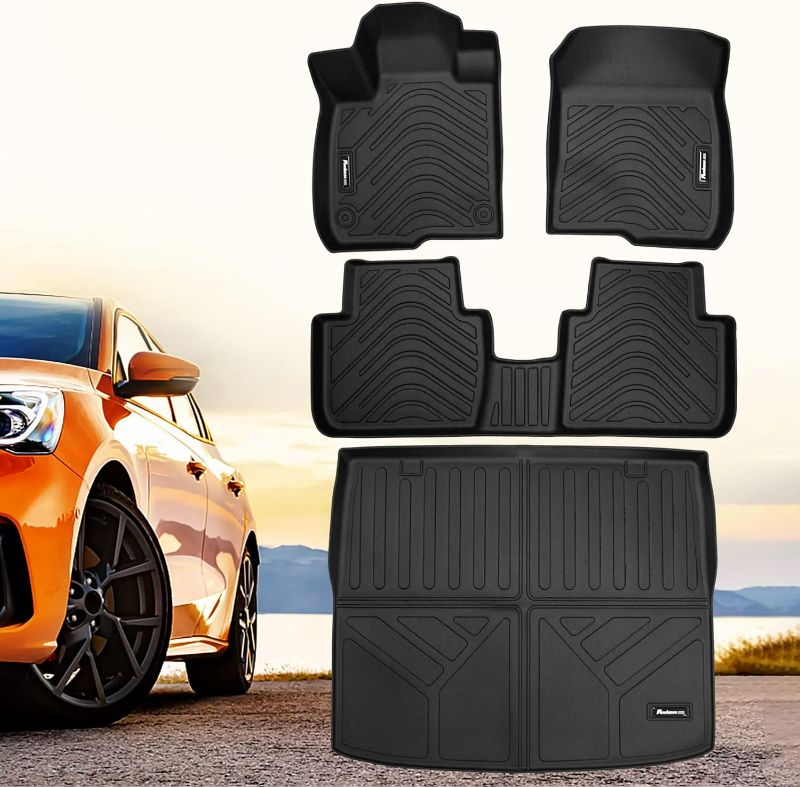 Photo 1 of Floor Mats & Trunk Mat Set Compatible for Honda HR-V 2023-2024 All Weather Mat Front & 2nd 2 Row Seat & Cargo Liners Black (Fit All Models)