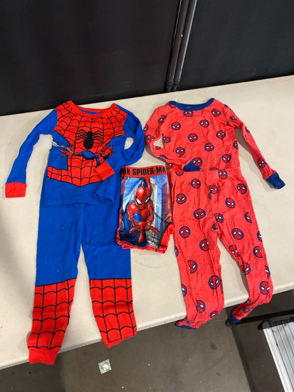 Photo 2 of 5T Toddler Boys' 4pc Snug Fit Marvel Spider-Man Cotton Pajama Set - Blue