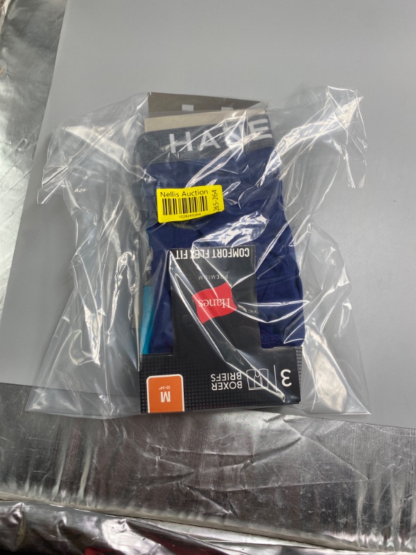 Photo 4 of (M) Hanes Premium Men's Comfort Flex Fit Boxer Briefs 3pk - Blue