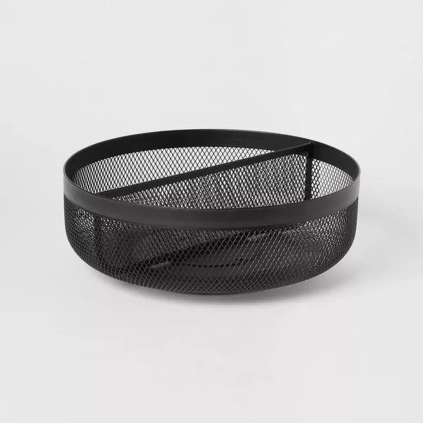 Photo 1 of 11" Metal Mesh Turn Table Black - Brightroom™