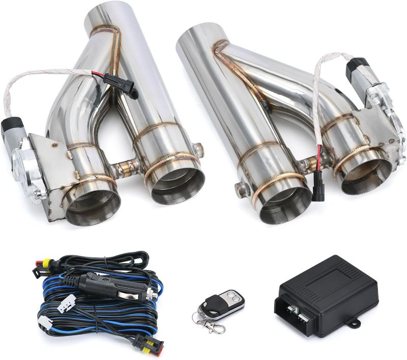 Photo 1 of Universal 3 Inch Stainless Steel Exhaust Pipe 2PCS Kit