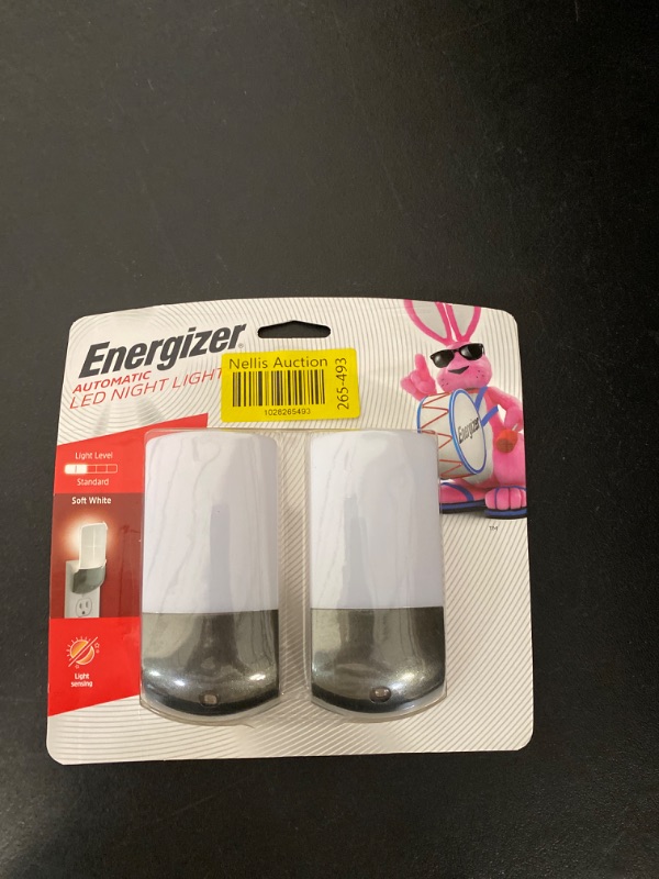 Photo 2 of Energizer Automatic LED Night Light, Charcoal Base, 2-Pack