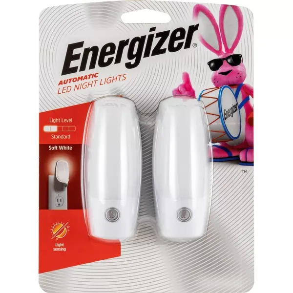 Photo 1 of Energizer 2pk LED Automatic Plug In Nightlights