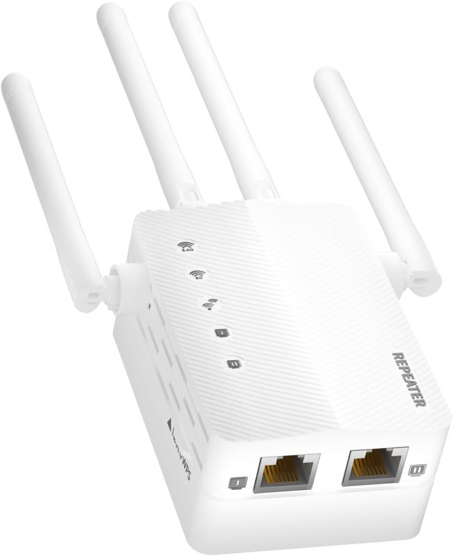 Photo 1 of 2023 New WiFi Extender,WiFi Extender Signal Booster for Home,1200Mbps Wall-Through Strong,Cover up to 13800 sq.ft & 108 Devices,Dual Band 2.4G and 5G,with Ethernet Port & AP Mode