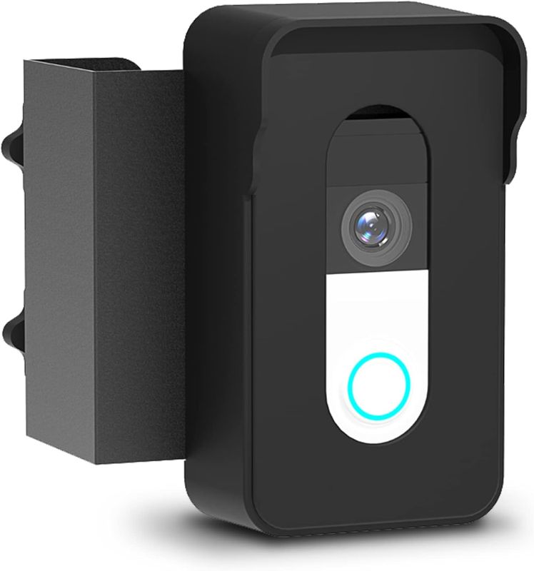 Photo 1 of Ring Doorbell Mount, Way2Furn Blink Doorbell Door Mount (No-Drill), Anti-Theft, Not Block Doorbell Sensor, for Apartment/Home/Office, Blink Doorbell Security System Accessories