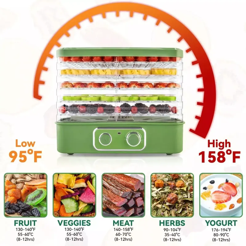 Photo 3 of Food Dehydrators BPA-Free, Stakable Tray Adjustable Temperature Controls 5 Tier