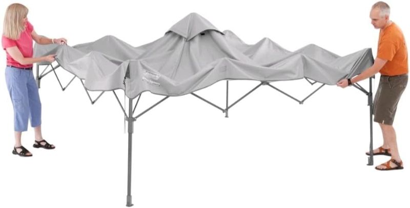 Photo 3 of Coleman Instant Canopy with Sunwall 10'x10' - Gray