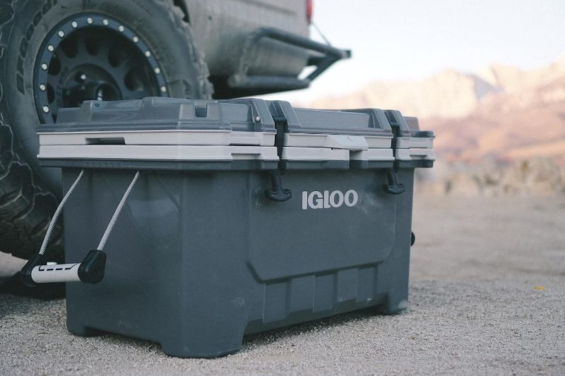 Photo 2 of Igloo Lightweight yet heavy-duty. The 70-quart IMX is the high-performance cooler countless adventurers rely on. Lightweight Durability - Its injection-molded design is super durable with amazing ice retention but weighs 40% less than coolers with similar