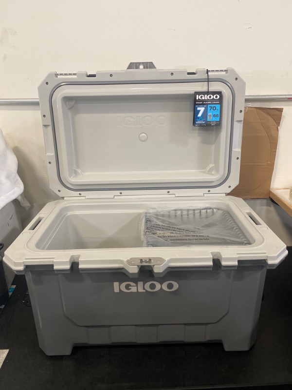 Photo 3 of Igloo Lightweight yet heavy-duty. The 70-quart IMX is the high-performance cooler countless adventurers rely on. Lightweight Durability - Its injection-molded design is super durable with amazing ice retention but weighs 40% less than coolers with similar