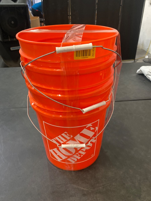 Photo 2 of 5 Gallon Orange Homer Bucket x3