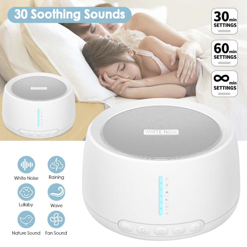 Photo 1 of White Noise Machine, Sleep Sound Machine with 30 Soothing Sounds, Sleep Timer & Memory Functio, 3-Speed Timer, Baby Sound Machine, Adult