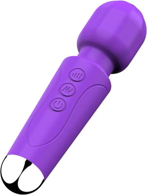 Photo 1 of SENDRY Wand Massager - New Upgrade 160 Magic Vibration Modes - Handheld Wireless Waterproof Mute Rechargeable Personal Massager for Neck Shoulder Back Body Relieves Muscle Tension(Purple)