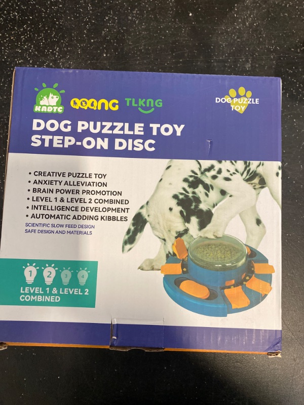 Photo 1 of KADTC Dog Puzzle Toy For Small/Medium/Large Dogs Mental Stimulation Boredom busters Puppy Brain Toys Keep Busy Enrichment Puzzles Feeder Food Treat Interactive Level 3 2 1 Mentally Stimulating Games B LEVEL 3 IN 1 Chess Puzzle Toy Blue