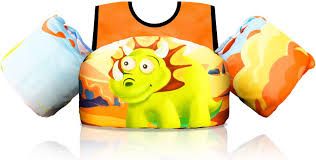 Photo 1 of Kids Swim Vest, Foldable Swim Vest Jacket with Shoulder Harness Arm Wings,Suitable for Children Aged 2 - 7 to Learn to Swim and Train