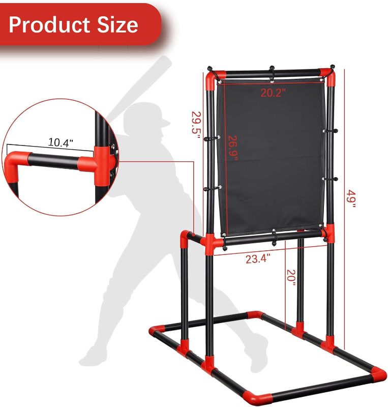 Photo 1 of Baseball Strike Zone Target for Plastic Balls Compatible with Blitzball and Wiffle Ball Pitching Training Strike Zone Target Set Up and Assemble Easily