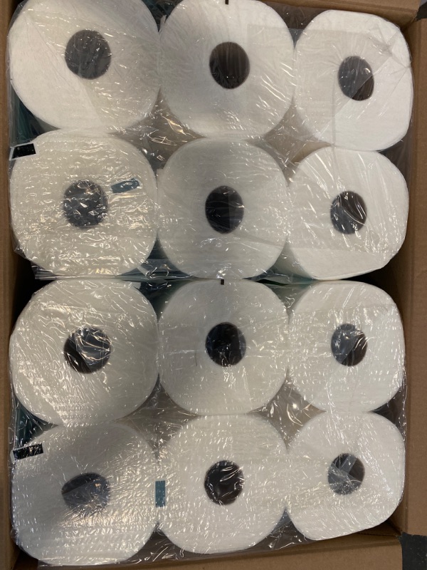 Photo 2 of Amazon Brand - Presto! Flex-a-Size Paper Towels, 158 Sheet Huge roll, 6 Rolls, Equivalent to 19 Regular Rolls, White 158 sheet (2 Packs of 6) White