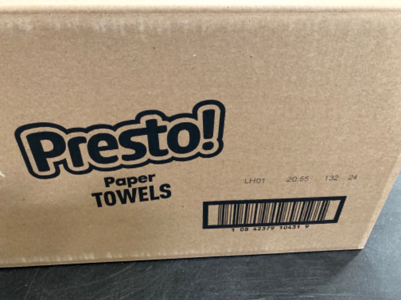 Photo 3 of Amazon Brand - Presto! Flex-a-Size Paper Towels, 158 Sheet Huge roll, 6 Rolls, Equivalent to 19 Regular Rolls, White 158 sheet (2 Packs of 6) White