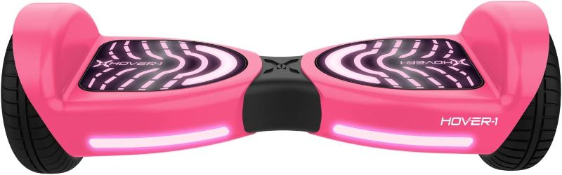 Photo 1 of Hover-1 Rocket 2.0 Hoverboard | 7MPH Top Speed, 3 Miles Range, 160lbs Max Weight, 320W Motor, LED Headlights & Footpads, Cert. & Tested, Pink