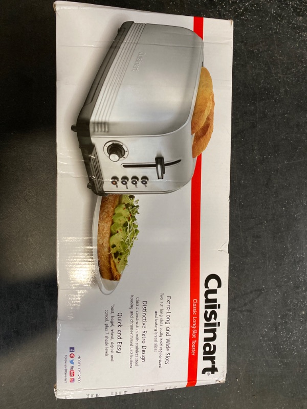 Photo 3 of Cuisinart CPT-2500 Long Slot Toaster, Stainless Steel, Silver, 2-slice long slot1028266166
