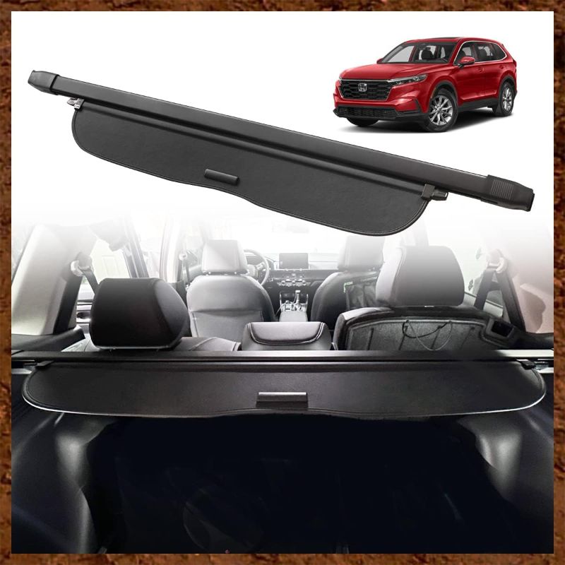 Photo 1 of for CR-V 2024 2023 Trunk Cargo Cover Retractable Rear Trunk Security Cover Shield Shade Compatible with 6th Generation Honda CRV and CRV Hybrid 2023-2024