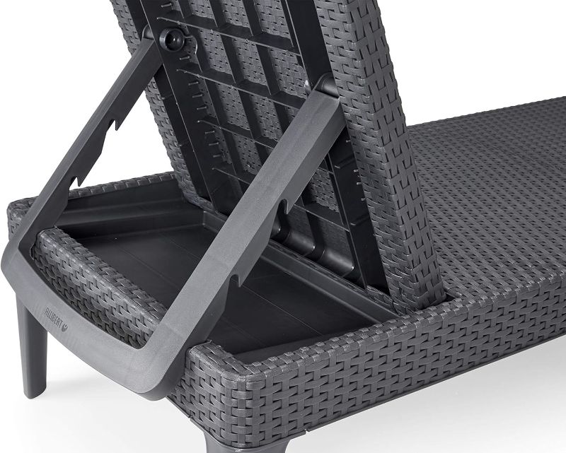 Photo 1 of Keter Jaipur Sunlounger, Graphite