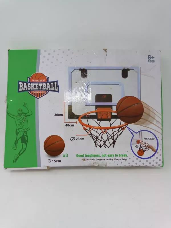 Photo 1 of Indoor Mini Basketball Hoop with Electronic Scoreboard - Over The Door Basket...