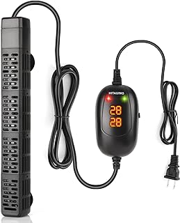 Photo 1 of HiTauing Aquarium Heater, 50W/100W/200W/300W/500W Submersible Fish Tank Heater with Over-Temperature Protection and Automatic