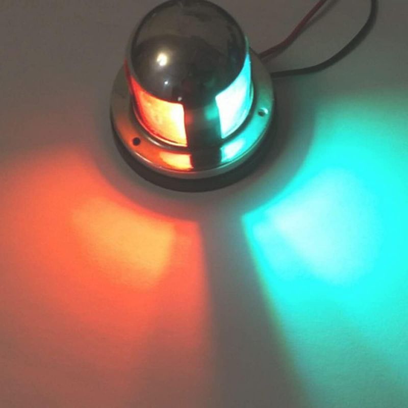 Photo 1 of 12V LED Marine Boat Navigation Light,With Red and Green LED,Stainless Steel Waterproof Shell,For boat Pontoon Yatch Skeeter