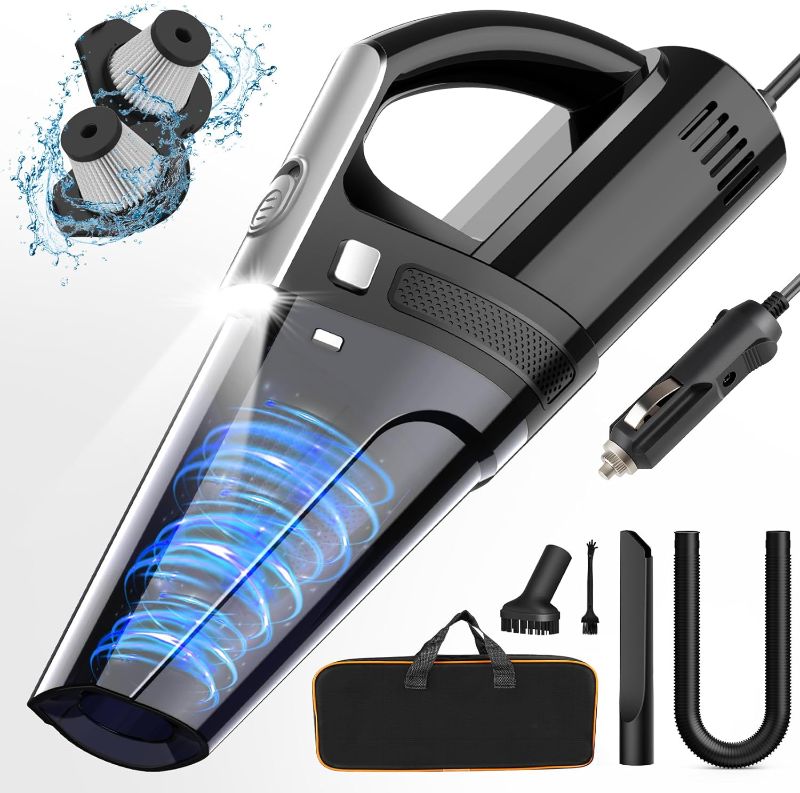 Photo 1 of DRECELL
Car Vacuum, Portable Car Vacuum Cleaner with 7000PA Suction, DC 12V High Power 16.4Ft Cord Wired Vacuum