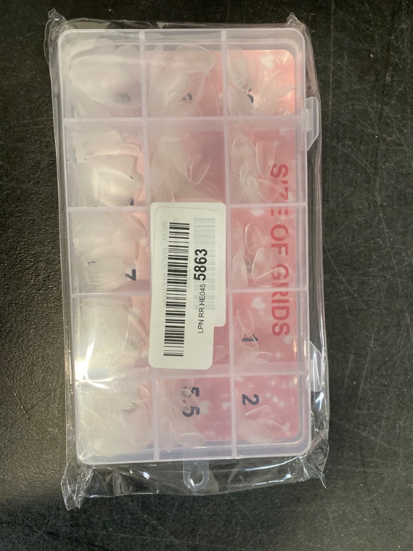Photo 1 of Extra Short Wide Fit Almond Nail Tips for Short Wider Nail Beds,SINOKAME Full Matte No File Extra Wide Almond Press On Nails Clear,Pre-shaped Short Fake Nails for Acrylic Gel Nail Extension