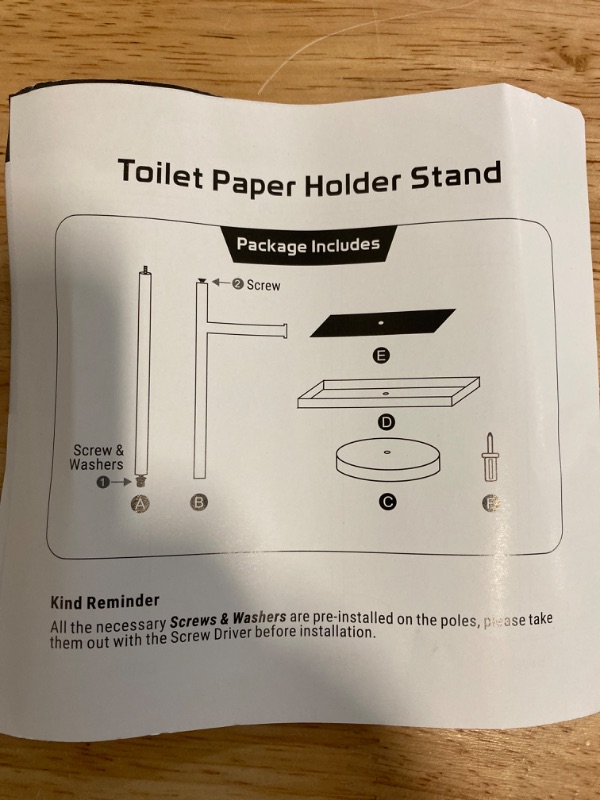 Photo 2 of Free Standing Bathroom Toilet Paper Holder Stand with Reserve, Stainless Steel Pedestal Tissue Roll Holder