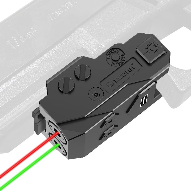 Photo 1 of Gmconn Rechargeable Green/Blue/Red/IR/Purple Beam, Low Profile Beams Compatible with 21MM Rail