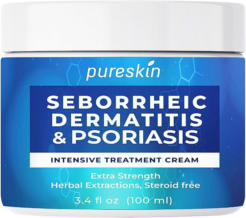 Photo 1 of Seborrheic Dermatitis Cream Ketoconazole: Psoriasis Eczema Treatment for Skin Scalp - Natural Relief for Flaking Irritated Skin 3.4 Oz