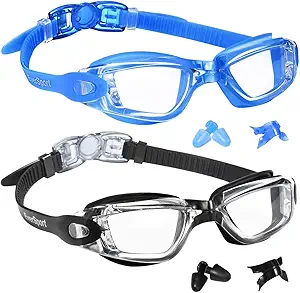 Photo 1 of EverSport Swim Goggles Pack of 2 Swimming Goggles Anti Fog for Adult Men Women Youth Kids