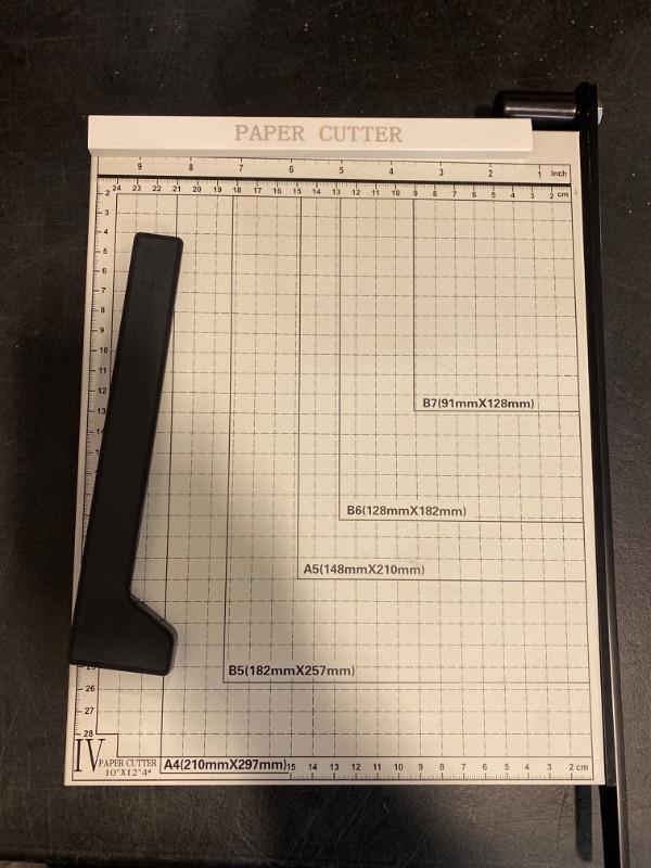 Photo 1 of Guillotine Paper Cutter 12 inch,10 Sheets Capacity,Paper Cutters with Magnetic Guide and Safety Lock,Paper Trimmer for Cardstock,School and Office