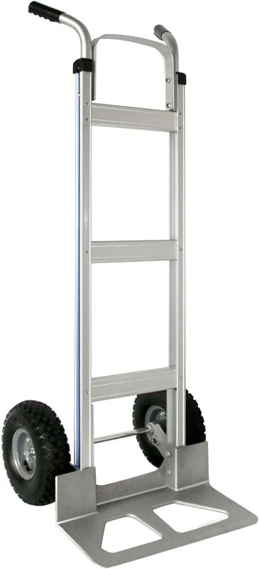 Photo 1 of Hand Truck Heavy Duty, Aluminum Hand Truck Dolly 600lbs Capacity, Dolly Cart with Pneumatic Tire for Moving Home, Workshop, Office