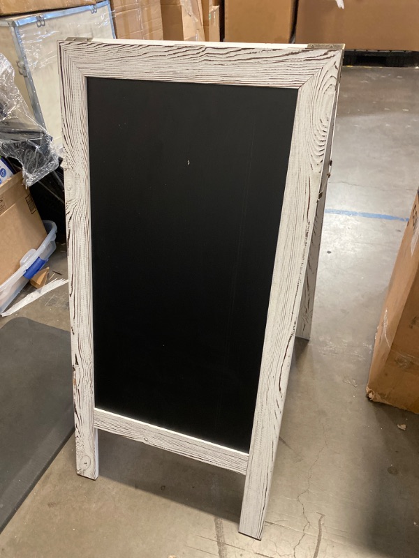 Photo 1 of Better Office Products Magnetic A-Frame Chalkboard Sign, Extra Large 20" x 40", Standing Chalkboard Easel