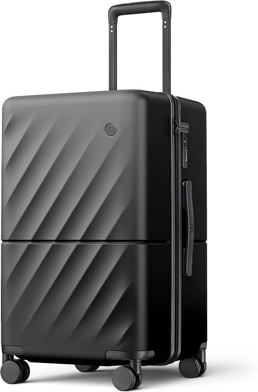 Photo 1 of Carry on Luggage 22 X 14 X 9 Airline Approved, 20 Inch Luggage for 3-5 Days Trip, Double Spinner Wheels, 100% Hardshell PC, TSA Lock (Onyx Black, Hudson)